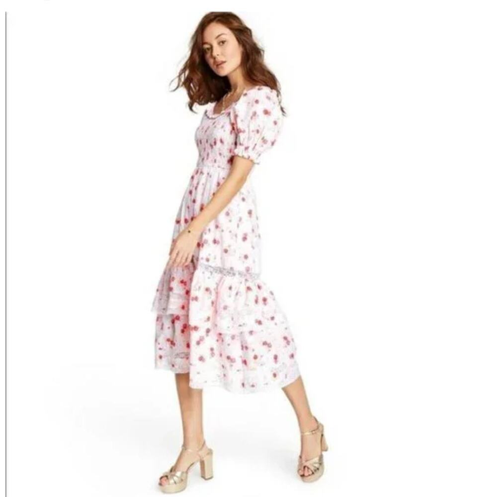 LoveShackFancy x Target Cottagecore Cosette Lace Floral S Dress Prairie peasant